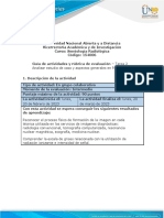 Guía de Actividades y Rúbrica de Evaluación - Unidad 1 - Tarea 2 - Analizar Estudio de Caso y Aspectos Generales en RX Convencional