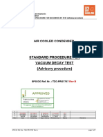 Standard Procedure For Vacuum Decay Test (Advisory Procedure)