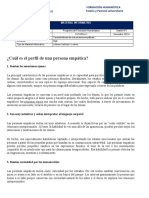 ¿Cuál Es El Perfil de Una Persona Empática?: Formación Humanística Tutoría y Pastoral Universitaria