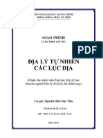 GIÁO TRÌNH Địa lý tự nhiên các lục địa Nguyễn Hữu Duy Viễn