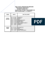 Pindaan Jadual Peperiksaan Percubaan SPM 2011 Negeri Pahang