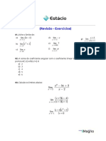 (Revisão - Exercícios) : 01. Ache o Limite de