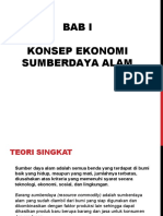 Bab I Konsep Ekonomi Sumberdaya Alam