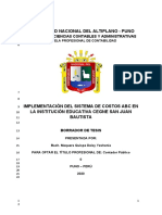 Universidad Nacional Del Altiplano - Puno: Facultad de Ciencias Contables Y Administrativas