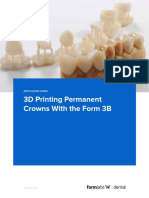 3D Printing Permanent Crowns With The Form 3B: Application Guide