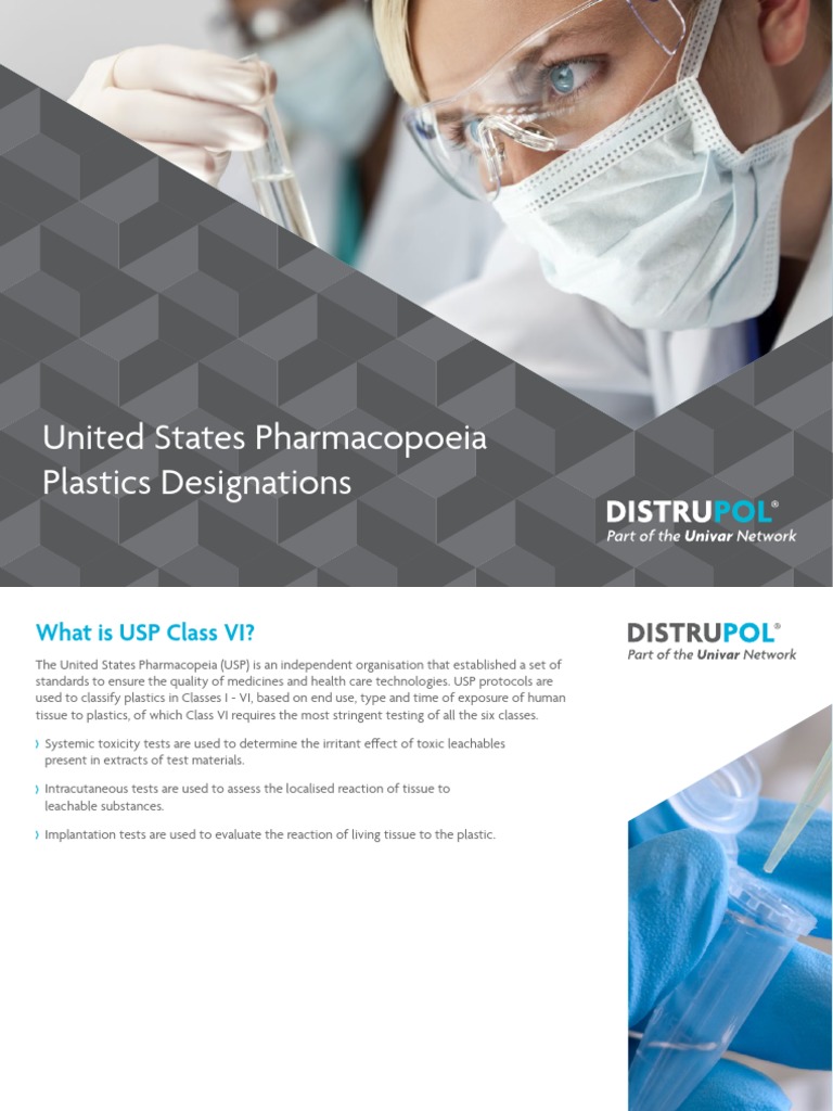 USP Class VI Plastics Overview | PDF
