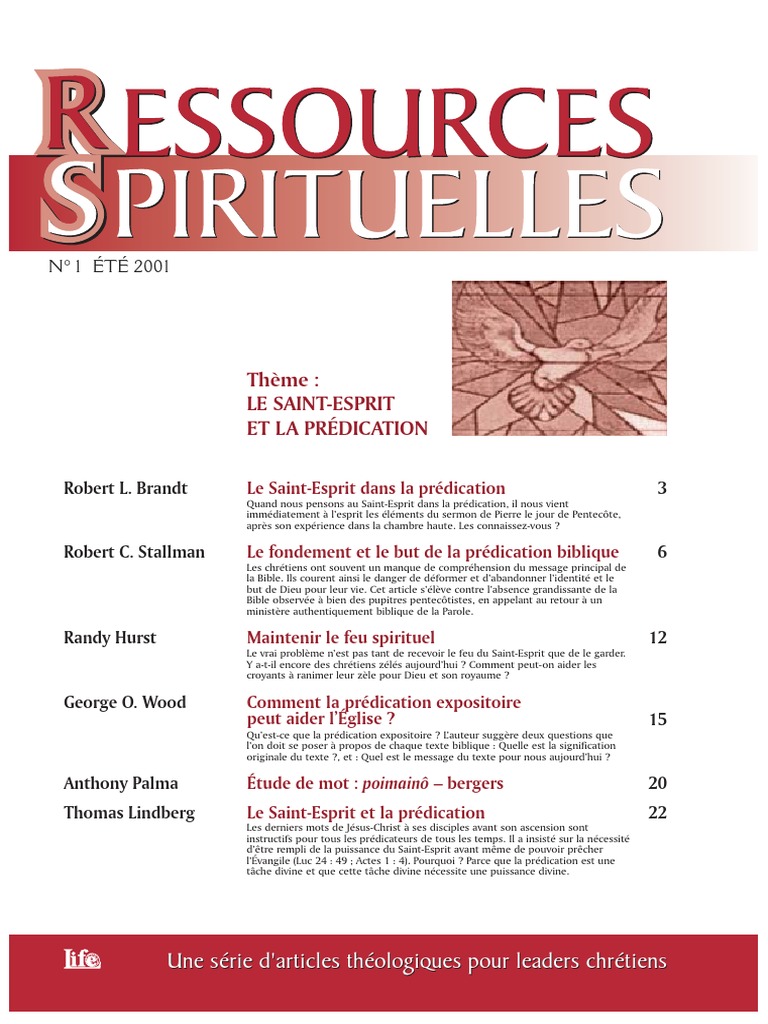 Le Saint-Esprit et la Prédication | PDF | Jésus | Bible