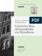 Sondeo de Las Carreras Universitarias Mas Demandadas en Honduras