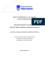 Instituto Profesional Valle Central Area de Administracion: para Optar Al Título de Ingenieria en Administracion Pública