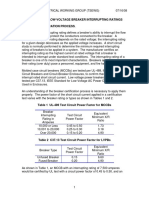 Tsewg Tp-6: Low-Voltage Breaker Interrupting Ratings Breaker Certification Process