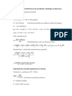 Determinación de La Performance de Una Bomba Centrifuga en Operación