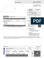 Fatura de serviços Vivo com detalhes de plano e bônus