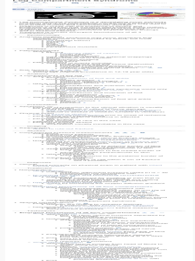 Leg Compartment Syndrome Trauma Orthobullets PDF Foot Causes