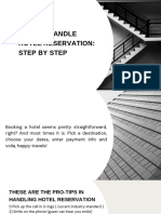 How To Handle Hotel Reservation: Step by Step