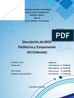 Descripcion de Bios, Componentes y Perifericos Del Ordenador.