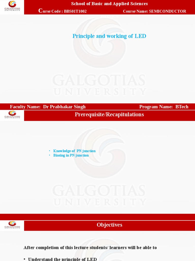 3 4 Principle And Working Of Leds Modified Pdf