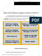 News With Software Logistics Toolset 1.0 SPS 37
