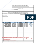 Registro de Inducción/Capacitación