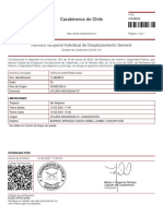 Carabineros de Chile: Permiso Temporal Individual de Desplazamiento General