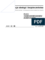 Instrukcja Obsługi I Bezpieczeństwa: 1930ES/2030ES/2630ES/ 2646ES/3246ES