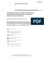 Contextualizando Práticas de Avaliação de Desempenho em Organizações Do Setor Público Chinês: A Importância Do Contexto e Áreas para Estudo Futuro