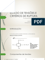 Tensões em solos e critérios de ruptura