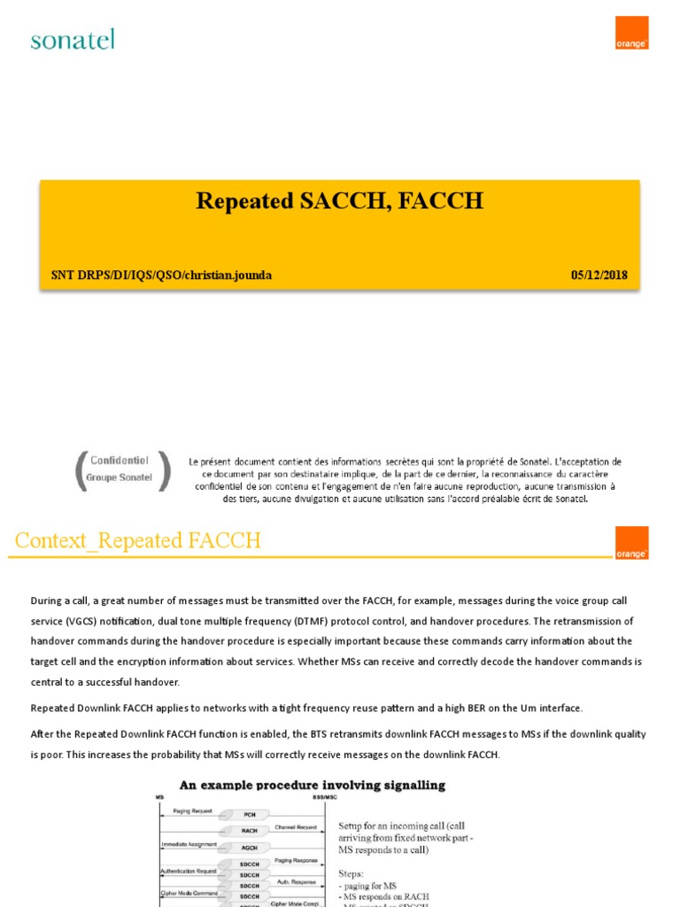 Repeated SACCH and FACCH Implementation | PDF | Computer Networking ...