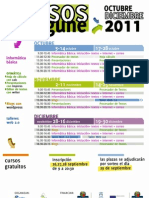 Calendario Cursos Octubre-Diciembre 2011