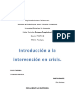 Intervención en Crisis 