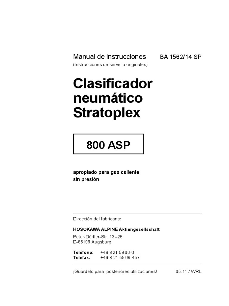 Separador Asp800 | PDF
