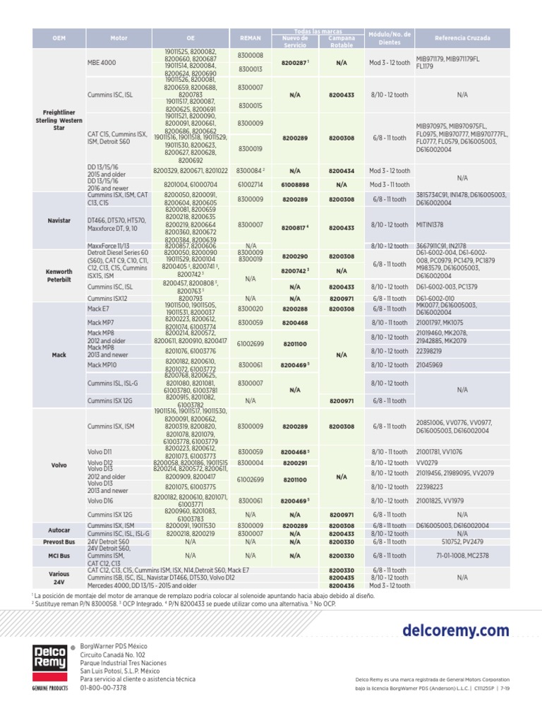 Delco 39MT Sheet SPANISH 7 19 | PDF