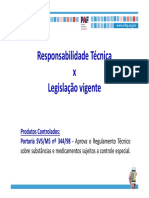 Controle de substâncias e medicamentos sujeitos à portaria SVS/MS 344/98