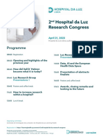 2 Hospital Da Luz Research Congress: Programme