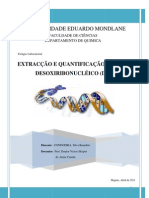 EXTRACÇÃO E QUANTIFICAÇÃO DE ÁCIDO DESOXIRIBONUCLÉICO _DNA_CONDOEIRA,Silva