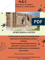 Construcciones Navarrete Cárcamo: Ofrecemos A Usted