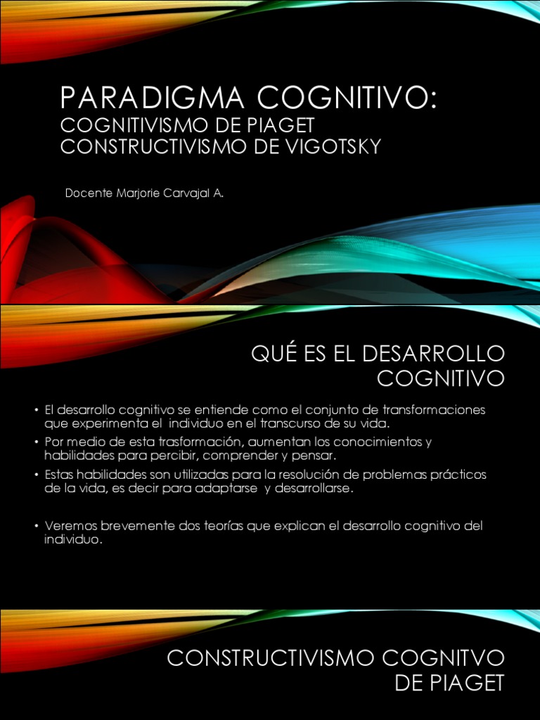 Paradigma Cognitivo 2023 | PDF | Constructivismo (filosofía de la ...