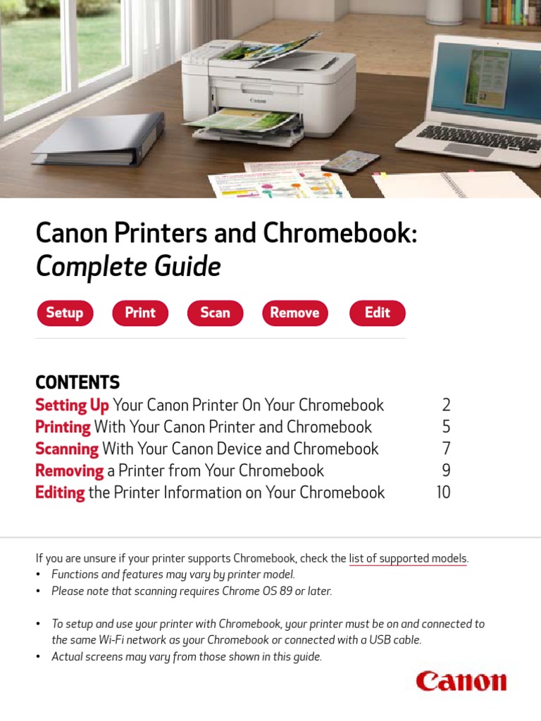 Setting Up, Printing, Scanning, and Managing Canon Printers on