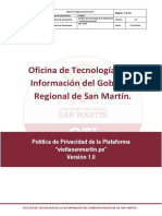 Oficina de Tecnología de La Información Del Gobierno Regional de San Martín