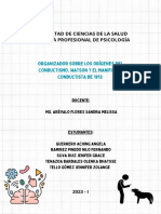 ORGANIZADOR Los Orígenes Del Conductismo, Watson y El Manifiesto Conductista de 1913