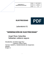 Laboratorio 01: "Generación de Electricidad"