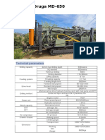 Sonda Oruga MD-650: Technical Parameters