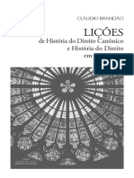 300 - Licoes de Historia Do Direito Canonico e Historia Do Direito em Perspectiva