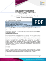 Guía de Actividades y Rúbrica de Evaluación - Paso 1 - Entrega Documentos Asignación