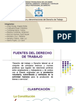 Titulo: Fuentes y Denominaciones Del Derecho de Trabajo: Integrantes