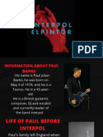 Paul Banks of Interpol - The Life and Music of the Famous Guitarist