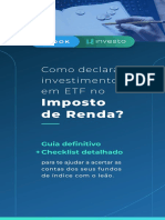 E - Book: Como Declarar Investimentos em ETF No