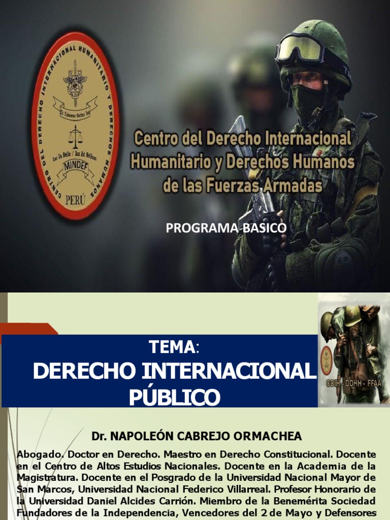 Derecho Internacional Público por Cabrejo | PDF