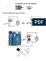 Control de Motores de CC Con Arduino: Encendido y Apagado de Un Motor Con Transistor