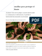 7 Formas Sencillas para Proteger El Medio Ambiente