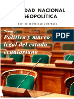 Política Y Marco Legal Del Estado Ecuatoriano
